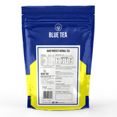 Blue Tea Caffeine Free Hair Protect Herbal Tea - 50 Pyramid Tea Bags In Zip Lock Pack | Antioxidants Support, Hair Protection - Gluten Free